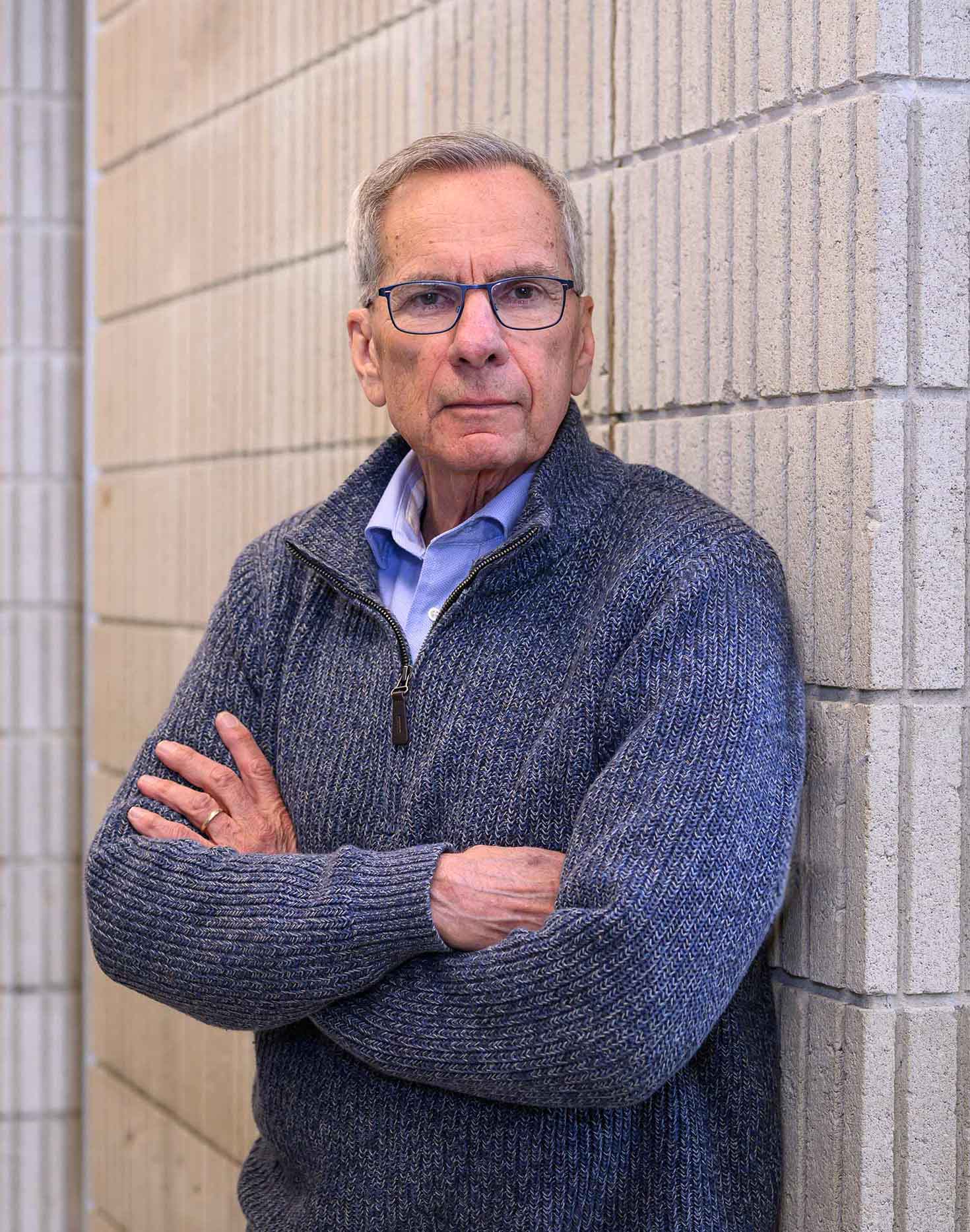 Anthony Pesare posing at the courthouse
